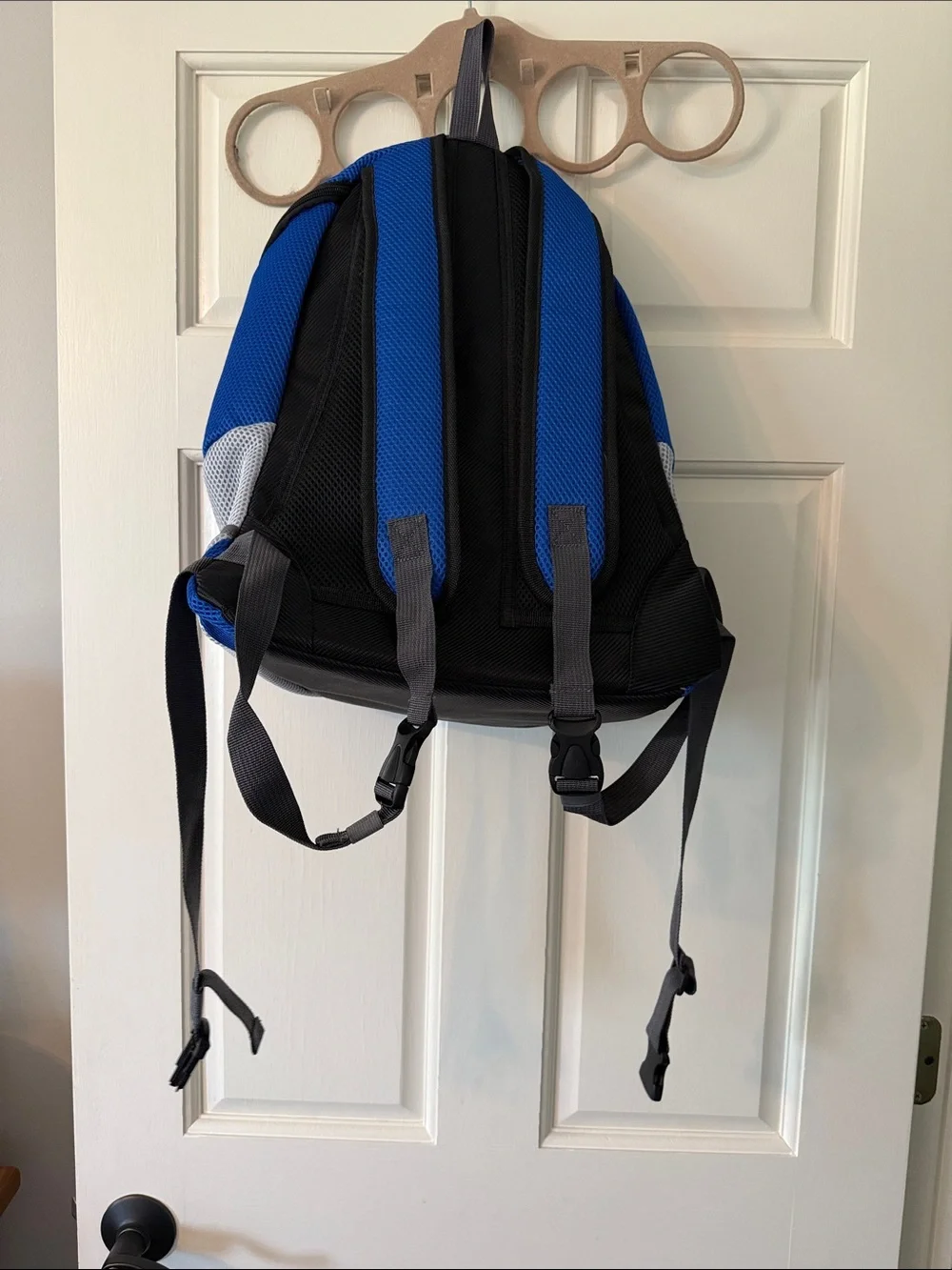 Blue and Gray Pet Backpack for Small Dogs